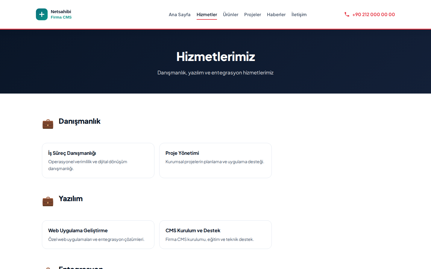 Hizmetler ve Referans Projeler
