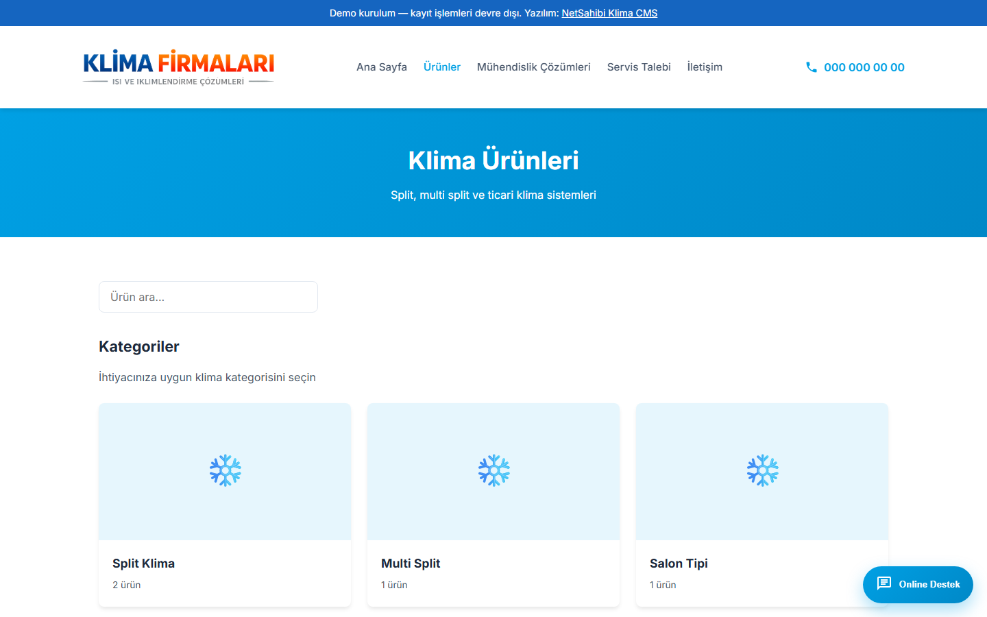 Ürün Kataloğu ve Kategoriler