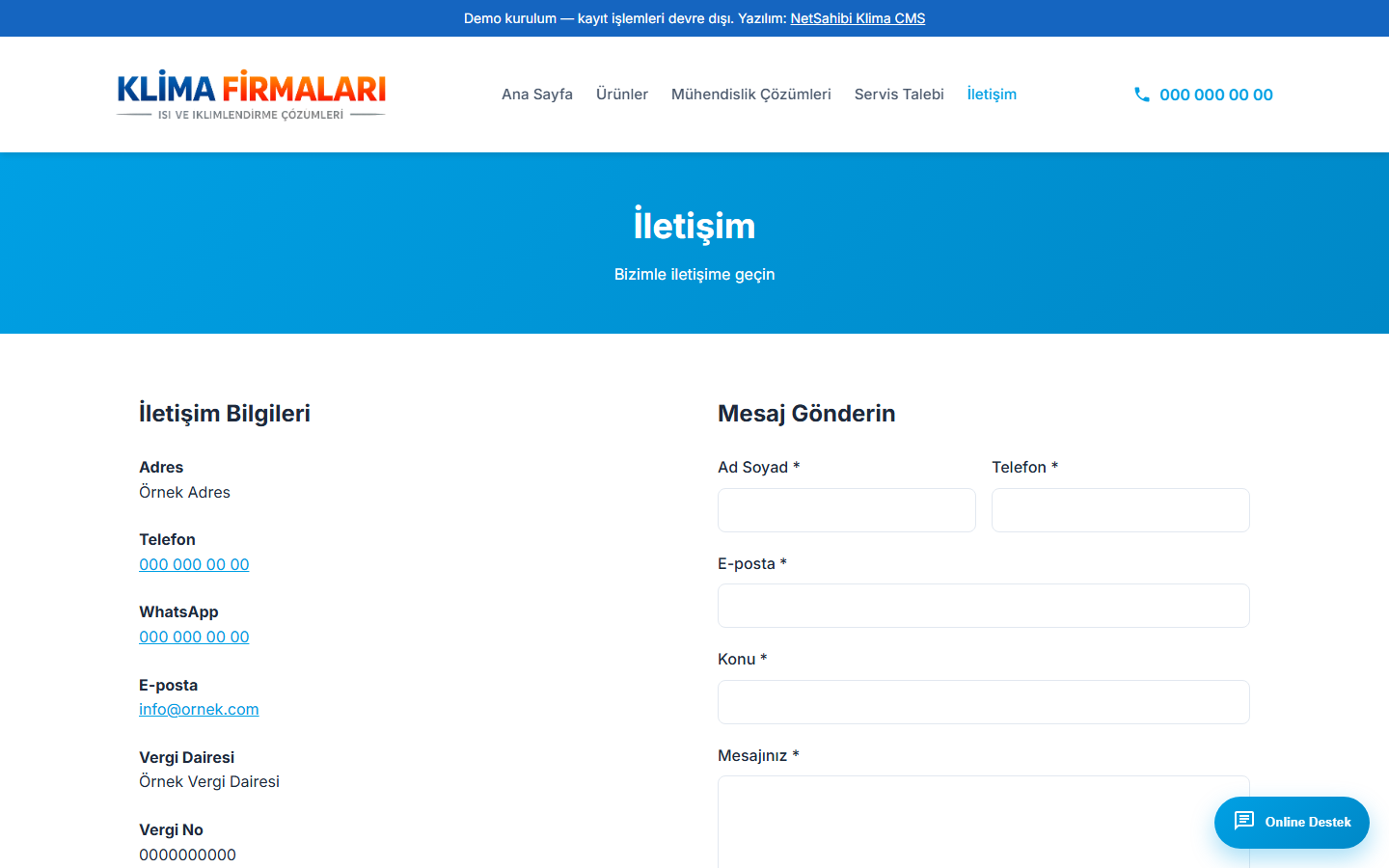 İletişim ve Müşteri Erişimi