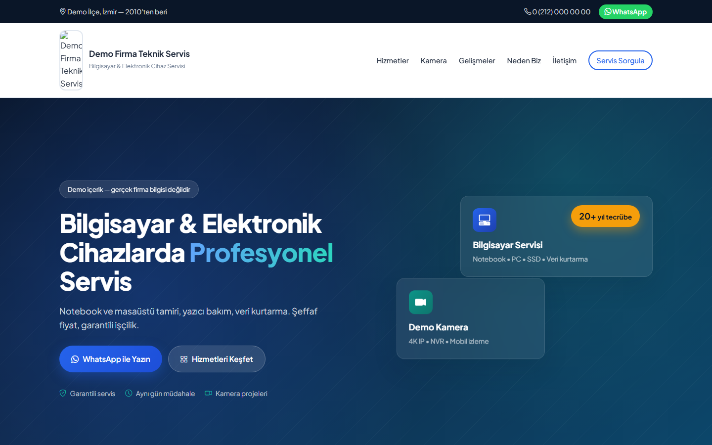 NetSahibi Teknik Servis CMS